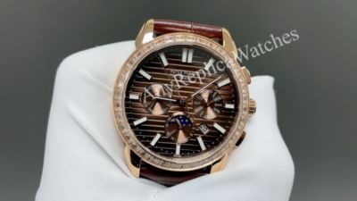 Patek Philippe  Complications 9100  Automatic Movement Brown Leather Strap Brown 42mm Watch